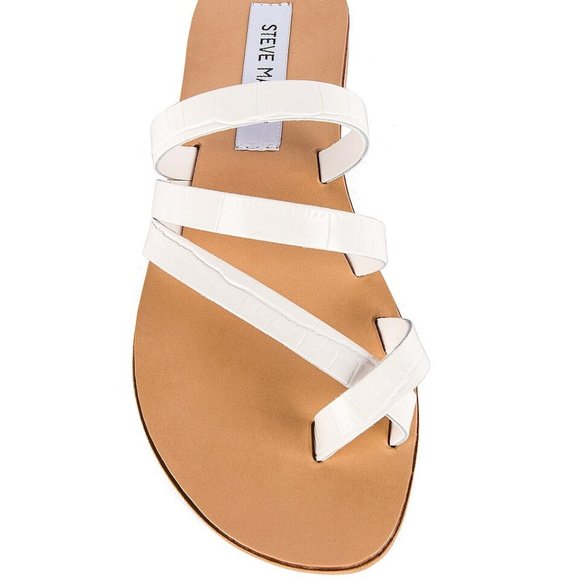 Steve Madden White Sandals - Picture 1 of 5